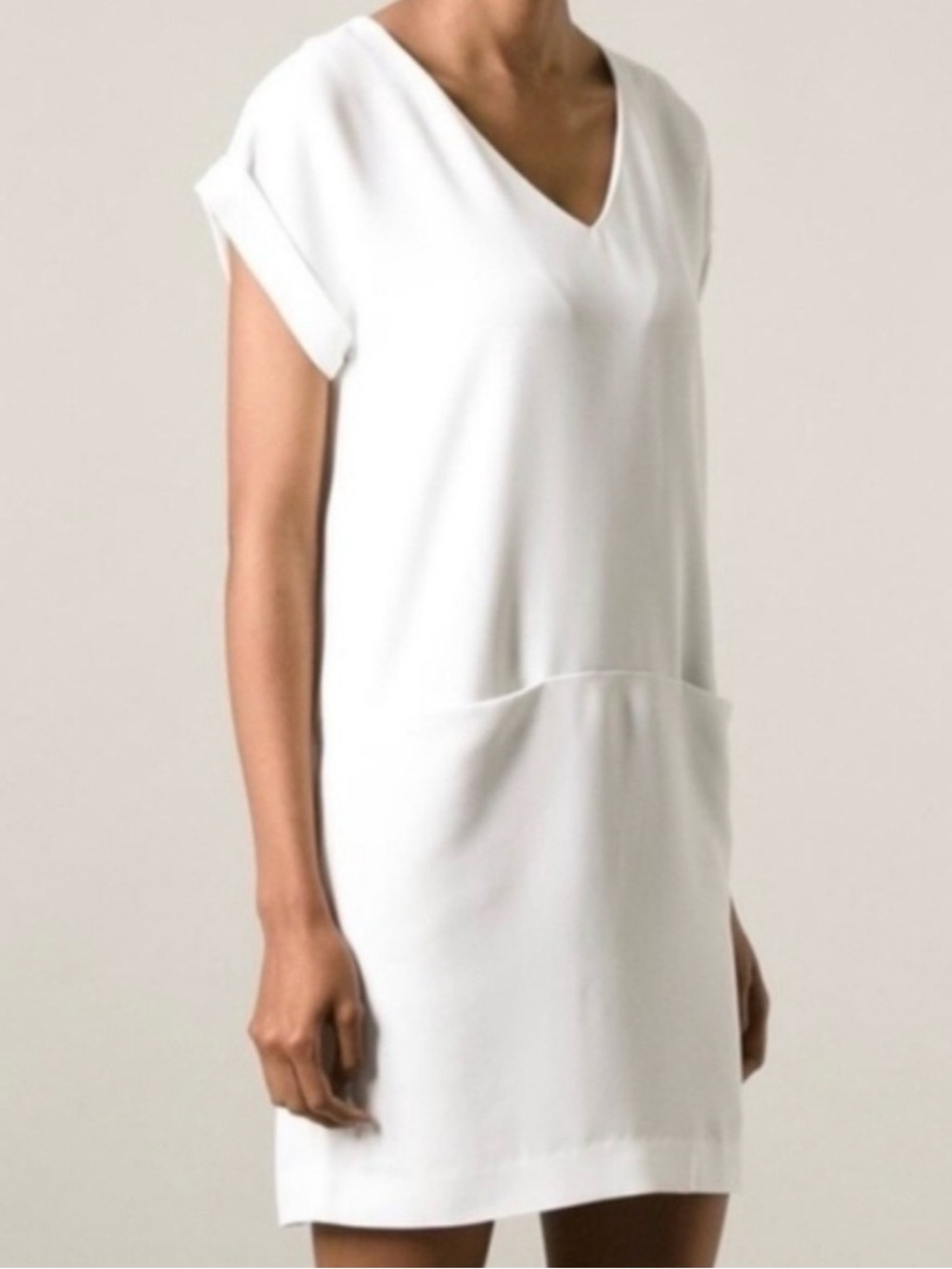 Vince V-Neck Mini Shift Dress